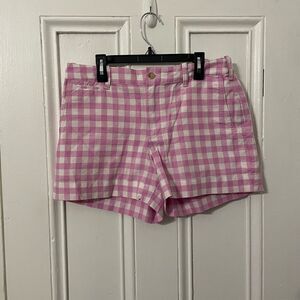Polo by Ralph Lauren Pink and White Gingham Women’s Shorts